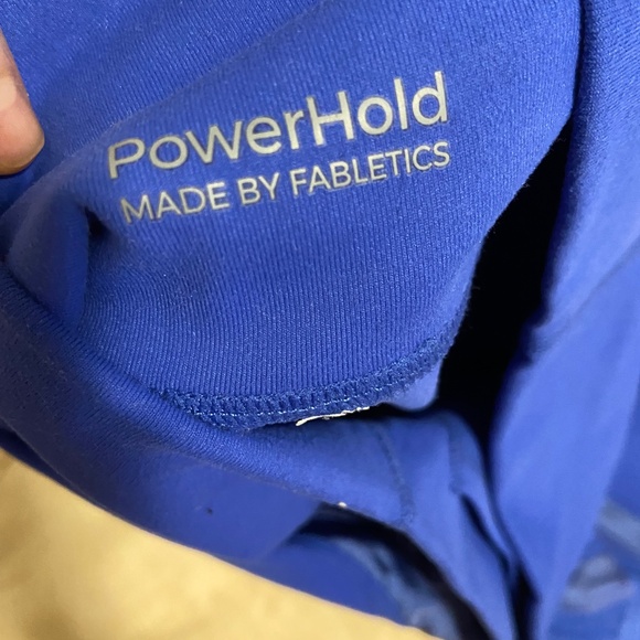 Fabletics Powerhold Leggings | Blue with Mesh | Size S - Picture 4 of 5